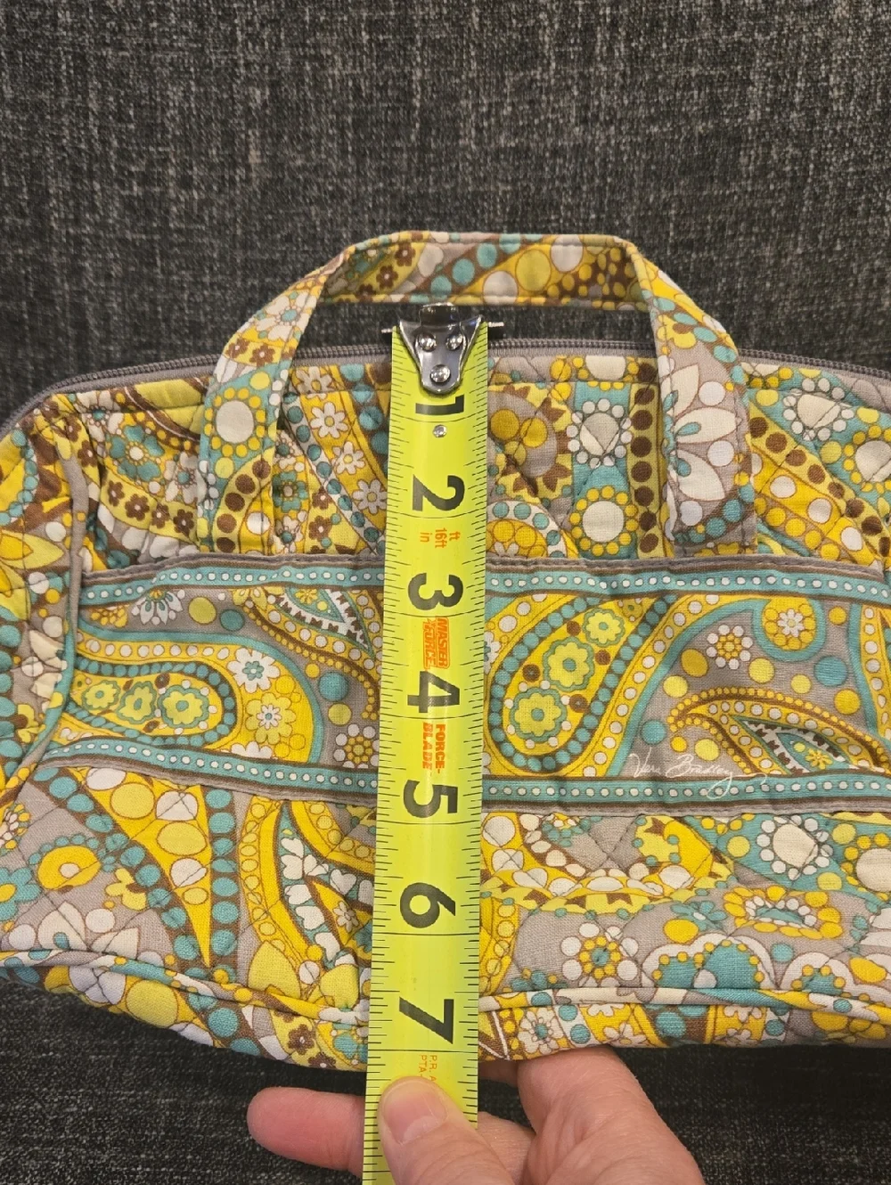 Vera Bradley Lemon Parfait Cosmetic Bag
